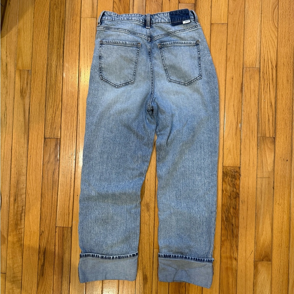 Daze Denim high rise straight wide cuff 28 - Picture 3 of 6